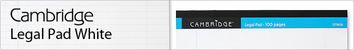Cambridge Legal Pad White