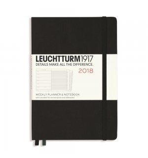 Leuchtturm1917 Еженедельник-блокнот на 2018 год, неделя на странице (Распродажа) Medium