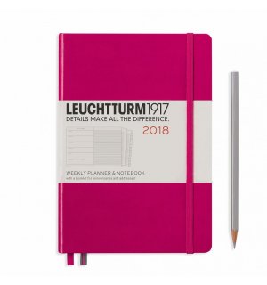 Leuchtturm1917 Еженедельник-блокнот на 2017-18 год (на 18 месяцев), неделя на странице (Распродажа) Medium