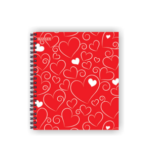 Marker Hearts Red