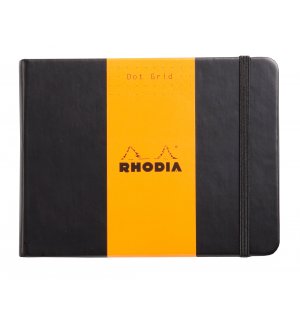 Rhodia Блокнот Webnotebook 140х110 мм черный (в точку) А6