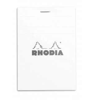 Rhodia Блокнот Basics  №12 белый (в клетку) А6-