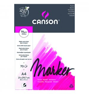 Canson Marker Layout - склейка для маркеров и каппилярных ручек A4