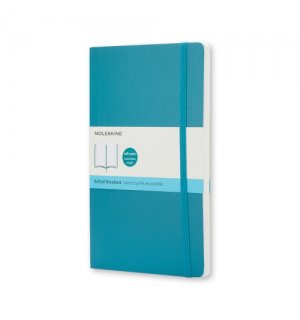 Записная книжка Moleskine Classic Soft (в точку), Large, бирюзовый