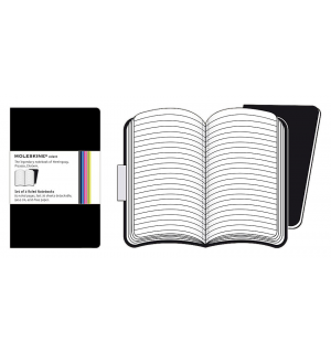 Записная книжка Moleskine Volant (в линейку, 2 шт.), Pocket, черная