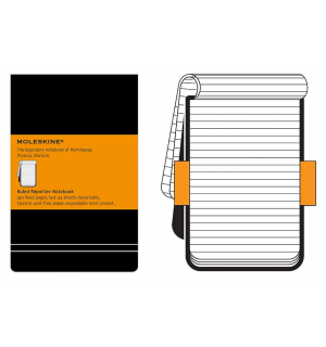 Блокнот Moleskine Reporter (в линейку), Large, черная