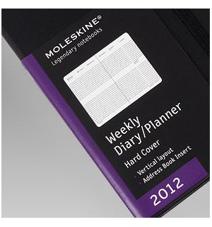 Еженедельник Moleskine Classic (вертикальный, 2012), Pocket, черный