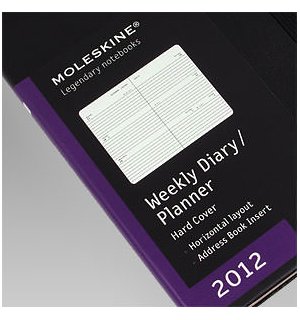 Еженедельник Moleskine Classic (горизонтальный, 2012), Large, черный