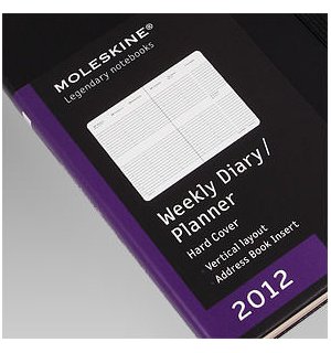 Еженедельник Moleskine Classic (вертикальный, 2012), Large, черный