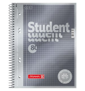 Тетрадь Brunnen Student Premium Metallic в клетку А5