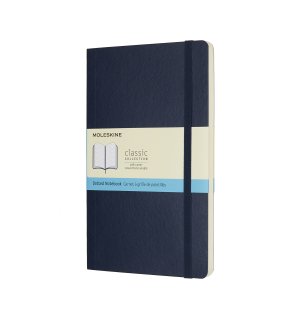 Записная книжка Moleskine Classic Soft (в точку), Large, темно-синий