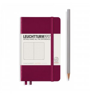 Leuchtturm1917 Pocket Notebook Port Red (винный)