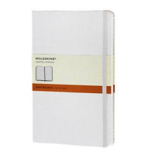 Записная книжка Moleskine Classic (в линейку), Large, белая