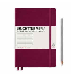 Leuchtturm1917 Medium Notebook Port Red (винный) 