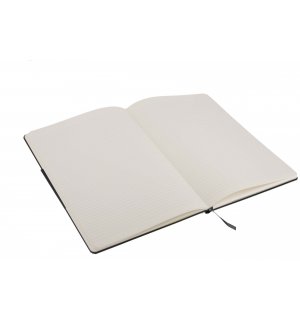 Записная книжка Moleskine Folio (в линейку), A4, черная