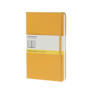 Записная книжка Moleskine Classic (в клетку), Large, жёлтая