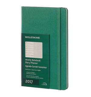 Еженедельник Moleskine Classic (2017), Large, зеленый