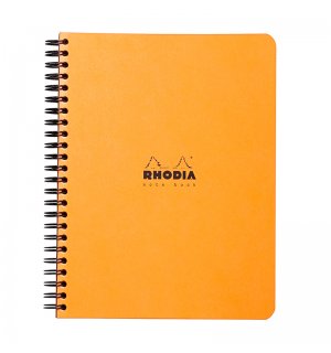 Rhodia Classic оранжевая тетрадь на спирали (в клетку)  A5