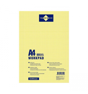 ErichKrause Yellow Block A4 Workpad — большой желтый блокнот формата А4 