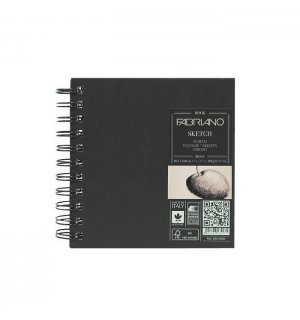 Fabriano Sketch Book A6 скетчбук для графики, спираль по короткой стороне (квадратный)