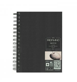 Fabriano Sketch Book A5 скетчбук для графики, спираль по длинной стороне