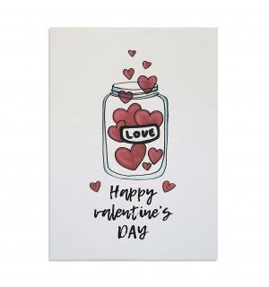 All Write Открытка почтовая Love-Happy Valentine's Day, A6