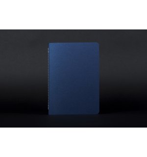Sketchbook Me Синий металлик в точку с серой вставкой A5