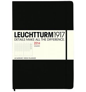 Leuchtturm1917 Еженедельник на 2013-14 учебный год, неделя на развороте ACADEMIC (Распродажа) Master