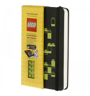 Нелинованная записная книжка Moleskine Lego (черная)