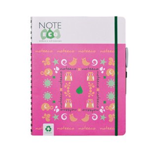 Note Eco Pink Garden A4