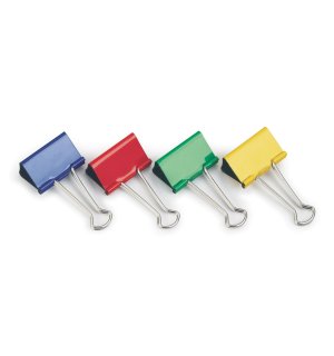 Rapesco Зажим FOLDBACK CLIPS 19 мм (х10), ассорти