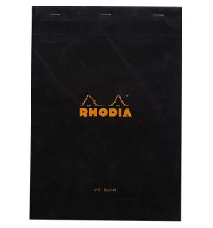 Rhodia Black Blank Pad №19 A4