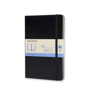 Записная книжка Moleskine Classic (для рисунков), Large, черная