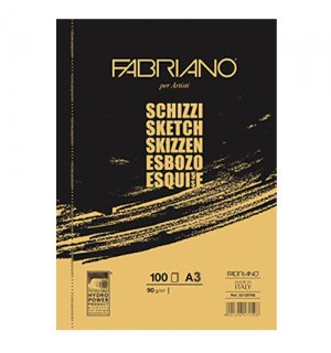 Fabriano Schizzi - блокнот-склейка для графики и каллиграфии A3
