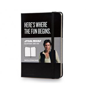 Moleskine Star Wars Limited Edition, записная книжка, в линейку, Pocket, чёрная