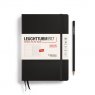 Leuchtturm1917 Еженедельник-блокнот на 2025 год, неделя на странице, Black (черный) А5 Medium