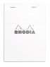 Rhodia Блокнот Basics №13 белый (в клетку) A6