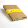 Записная книжка Moleskine Cahier (в клетку, 3 шт.), XLarge, бежевая