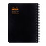 Rhodia Classic черная тетрадь на спирали (в клетку)  A5