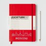 Leuchtturm1917 Medium Notebook Red Moscow Edition
