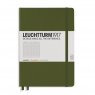 Leuchtturm1917 Medium Notebook Army (хаки)
