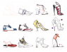 Fashionary Скетчбук для дизайнеров обуви Shoes Edition A5