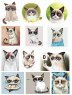 Сердитый кот (Grumpy Cat). Лист виниловых наклеек А4