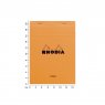 Rhodia Orange A5 Yellow Pad stapled c размерной линейкой