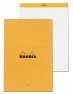 Rhodia Orange A4 Pad stapled