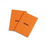 Rhodia Orange A4 Legal Pad Multicolonnes Yellow Perforation