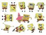 Губка Боб (Sponge Bob). Лист виниловых наклеек А4
