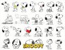 Снупи (Snoopy). Лист виниловых наклеек А4