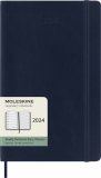 Moleskine Еженедельник Classic Soft Weekly (2024), Large, синий сапфир