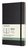 Еженедельник Moleskine Classic Weekly (горизонтальный, 2021), Large, черный